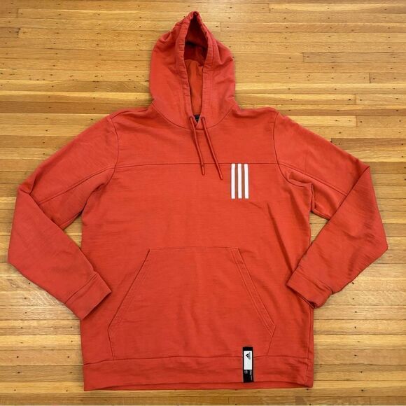 Adidas Post Game Lite red/salmon hoodie - Picture 1 of 8